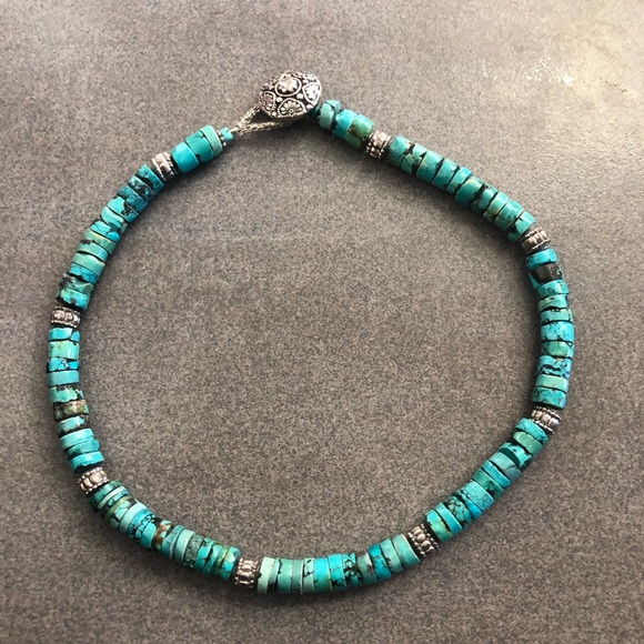 Jewelry - Handmade turquoise women’s 17” necklace
